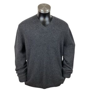 Banana Republic Dark Gray V-Neck Sweater